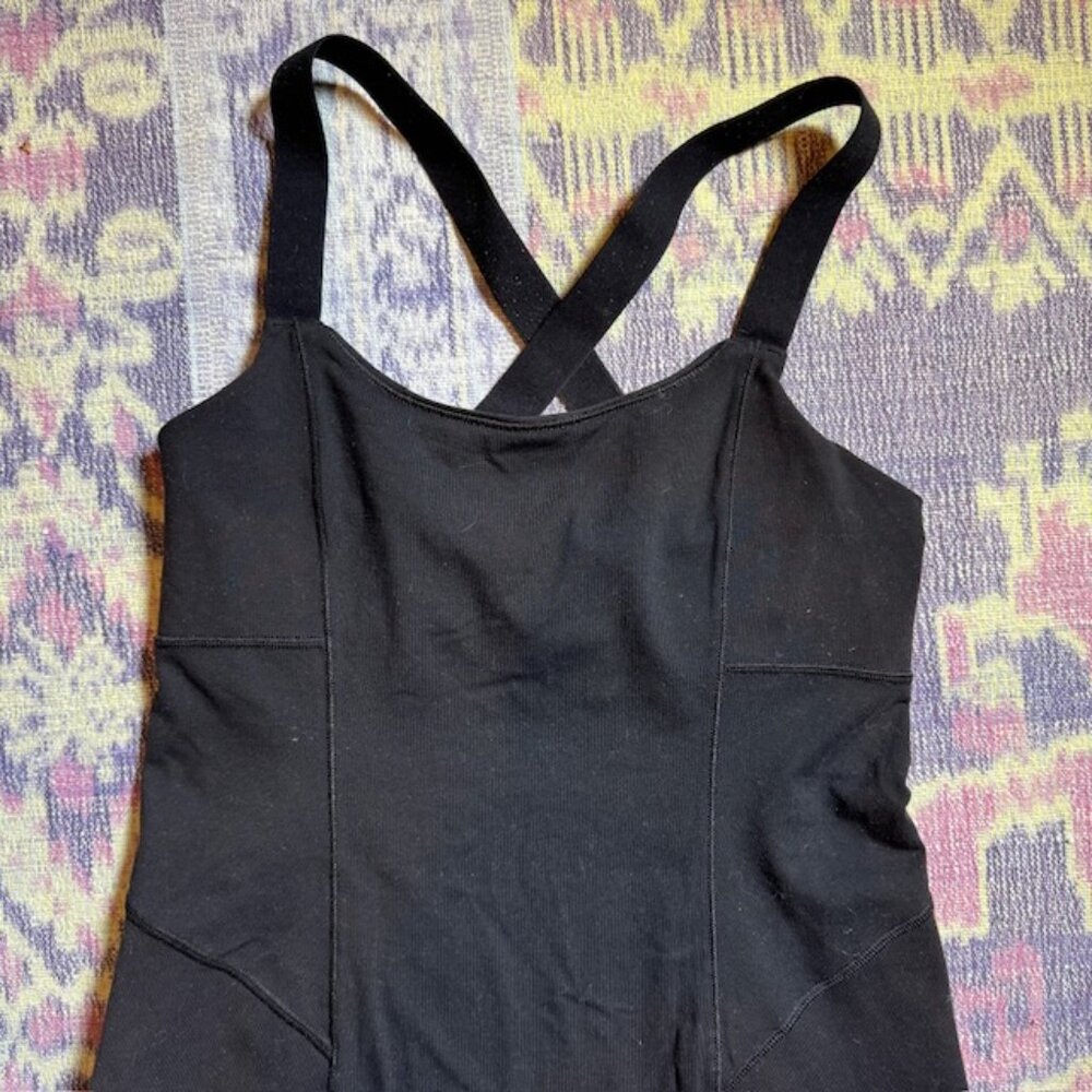 Lululemon Work It Out Tank Top Yoga Shelf Bra Stretch Sleeveless In Black - Picture 15 of 16